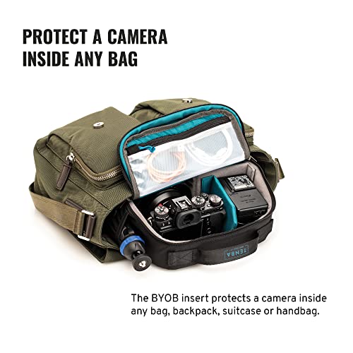 Tenba BYOB 9 Slim Backpack Insert - Turns any bag into a camera bag for DSLR and Mirrorless cameras and lenses – Black (636-620) - Image 3