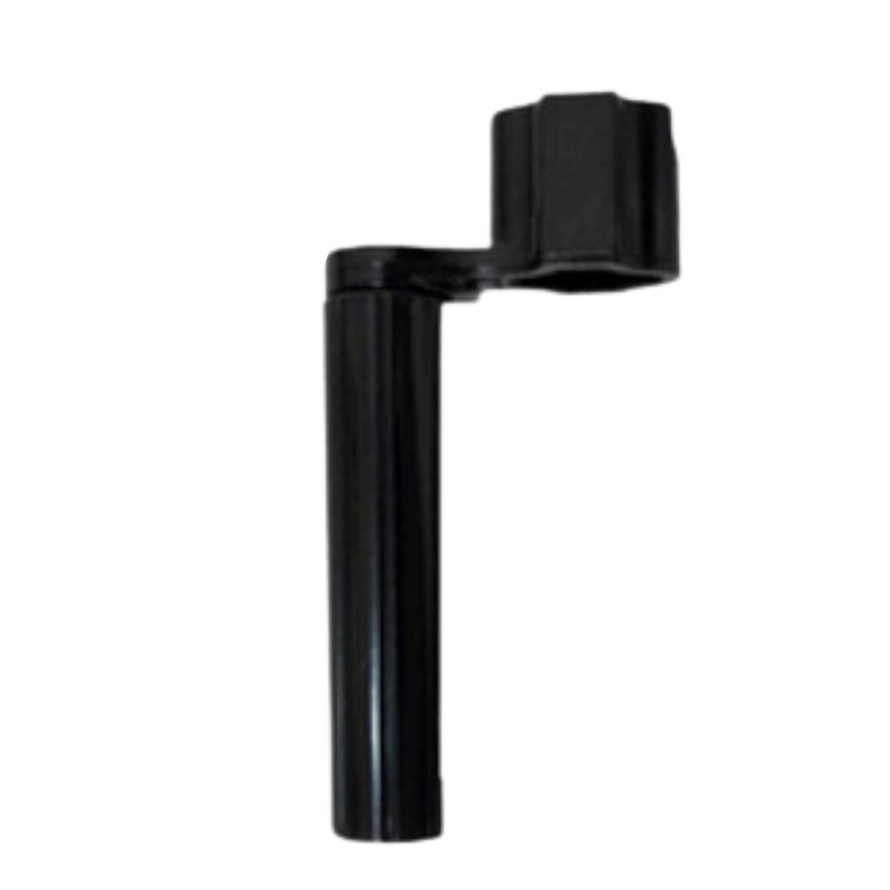 Techno Professional Guitar String Winder, Black Carbon Steel, Universal String Peg Winder for Acoustic and Electric Guitars, Glossy Finish - Image 1