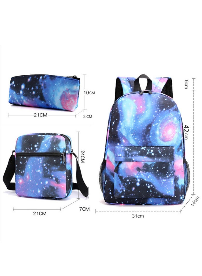 MINECRAFT 3 Piece Backpack, Minecraft Print Backpack, Large Capacity Casual Backpack with Lunch Bag and Pencil Case for Boys and Girls Minecraft Fans - Image 3