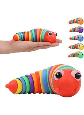JOEY'Z Extra Large 7" Fidget Slug Toys, Sensory Slug Fidget Toy, Stim Toy, Fidget Toys Rainbow Assorted Colored ADHD Stimulation Toy - pzsku/ZAF4FC5EE38998CAA4BCEZ/45/_/1724155414/0b2aa0fe-426c-4199-a242-bca338da462c