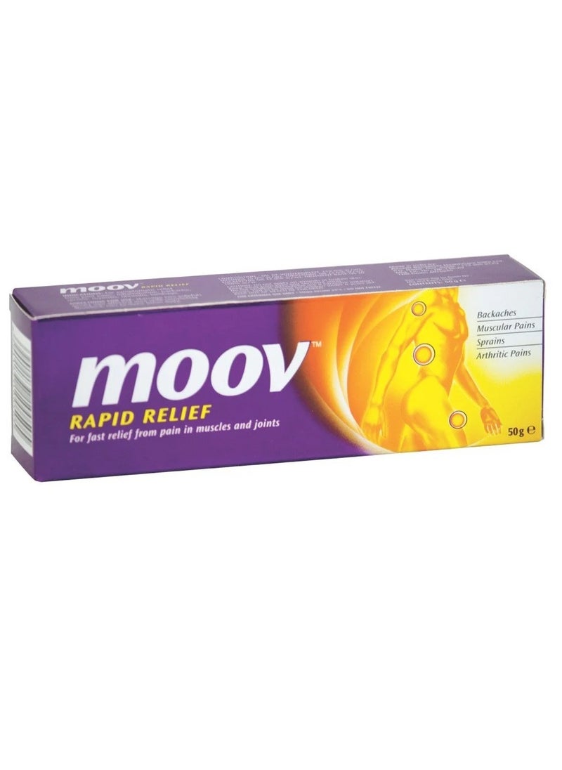 Moov Rapid Relief Ointment Fast Relief Cream For Pain In Muscles And Joints -50 g 