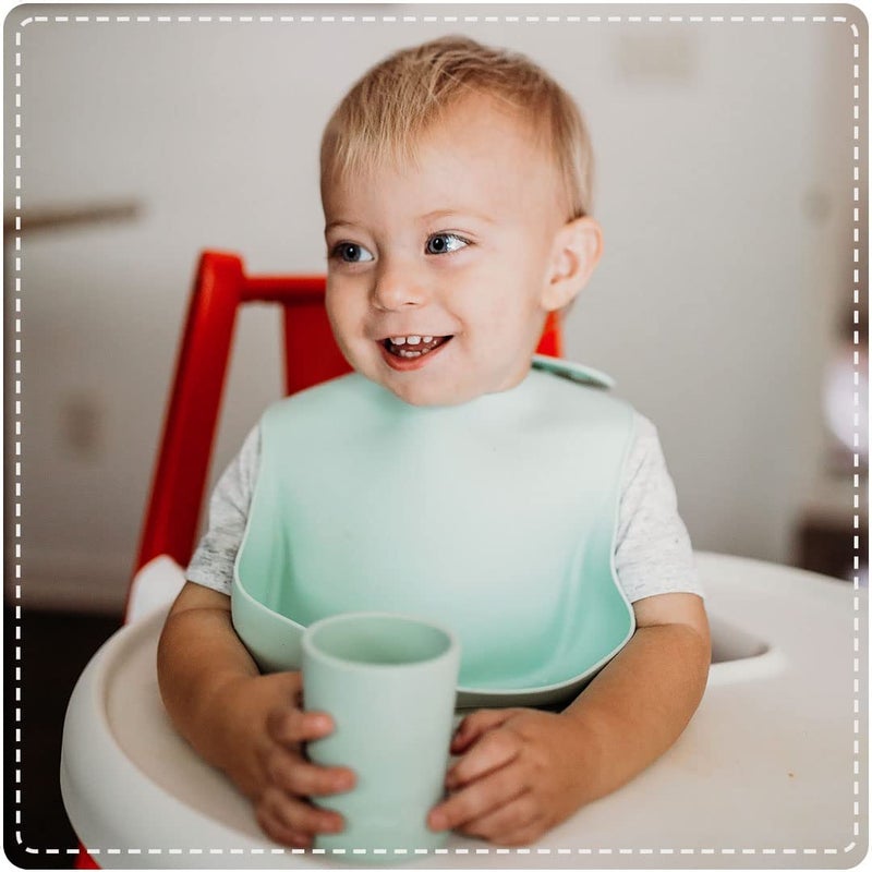 otterlove Silicone Baby & Toddler Training Cup - Pediatric OT Approved - 100% Platinum Pure LFGB Silicone - Unbreakable - Plastic Free - Tiny Cup Perfect for Baby Led Weaning (Sage) - Image 2