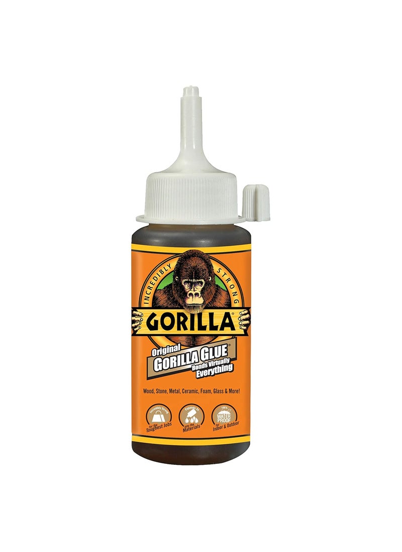 Gorilla Gorilla Original Waterproof Polyurethane Glue 4 ounce Bottle Brown Pack of 2  - Image 2