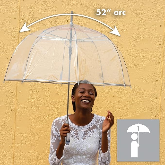 SHEDRAIN Auto Open Bubble Stick Interlace Umbrella, 1 EA - Image 3