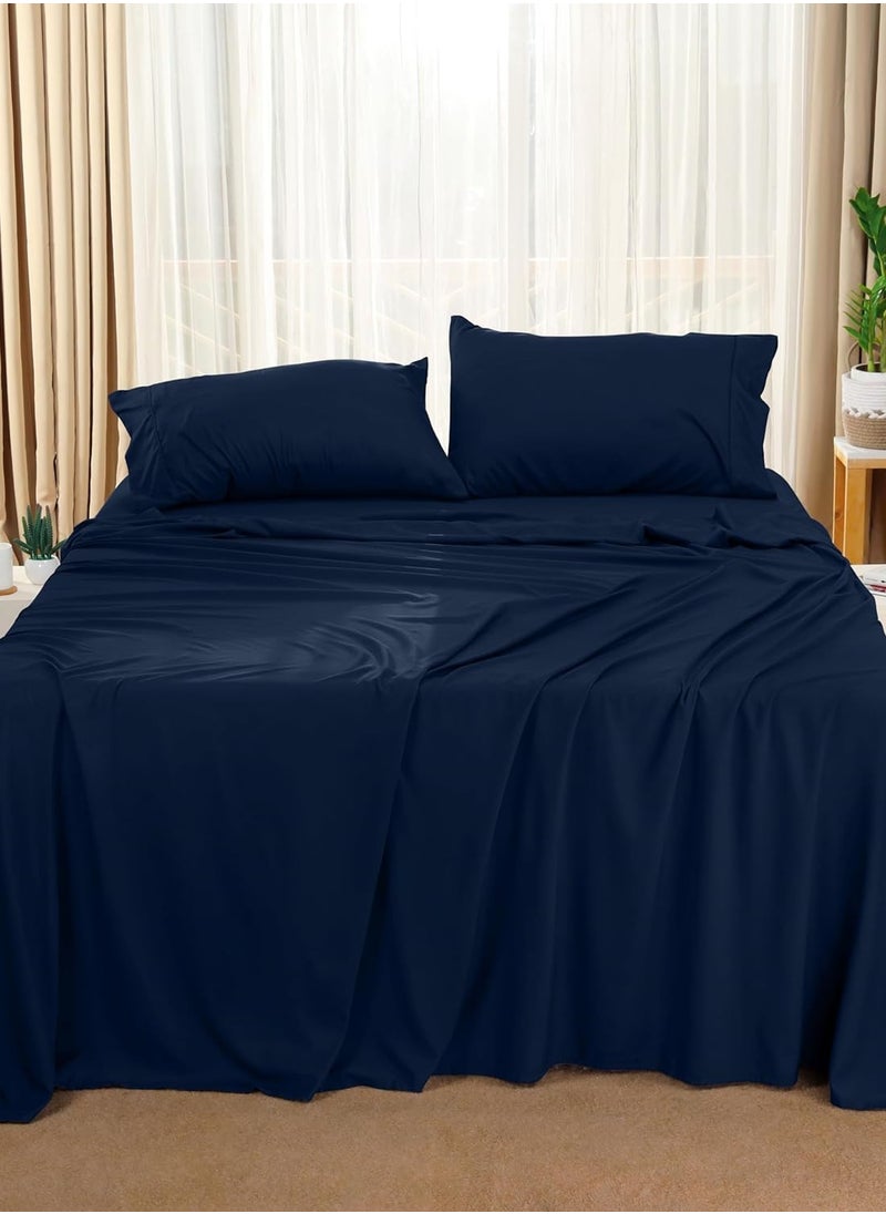 Generic Fitted Bed Sheet Set - 3 Piece - Soft Microfiber - Shrinkage and Fade Resistant - Easy Care - Bed Sheet - Bed Sheet - Bed Cover - Bed Sheets  - Image 4