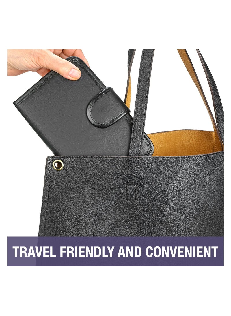 2-Pack Portable Weekly Pill Organizer & Dispenser for Vitamins, Fish Oil & Supplements - Travel-Friendly Design - Image 3