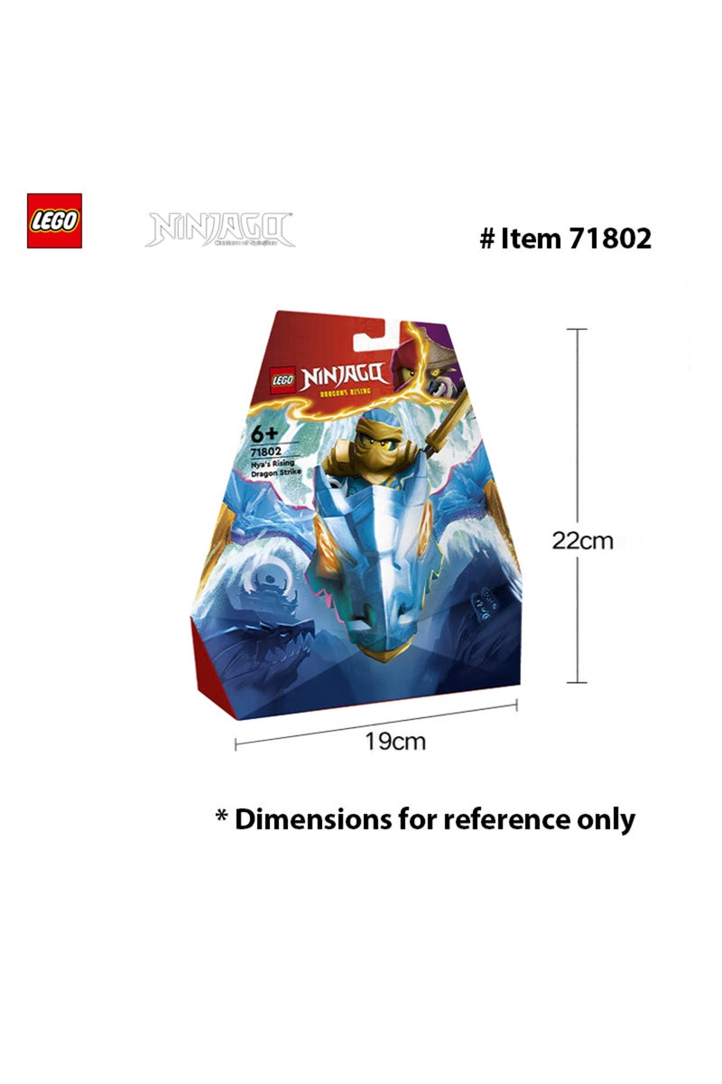 71802 LEGO 71802 Ninjago Rising Dragon Attack Nya Articulated Toy Building Set with Action Figure an