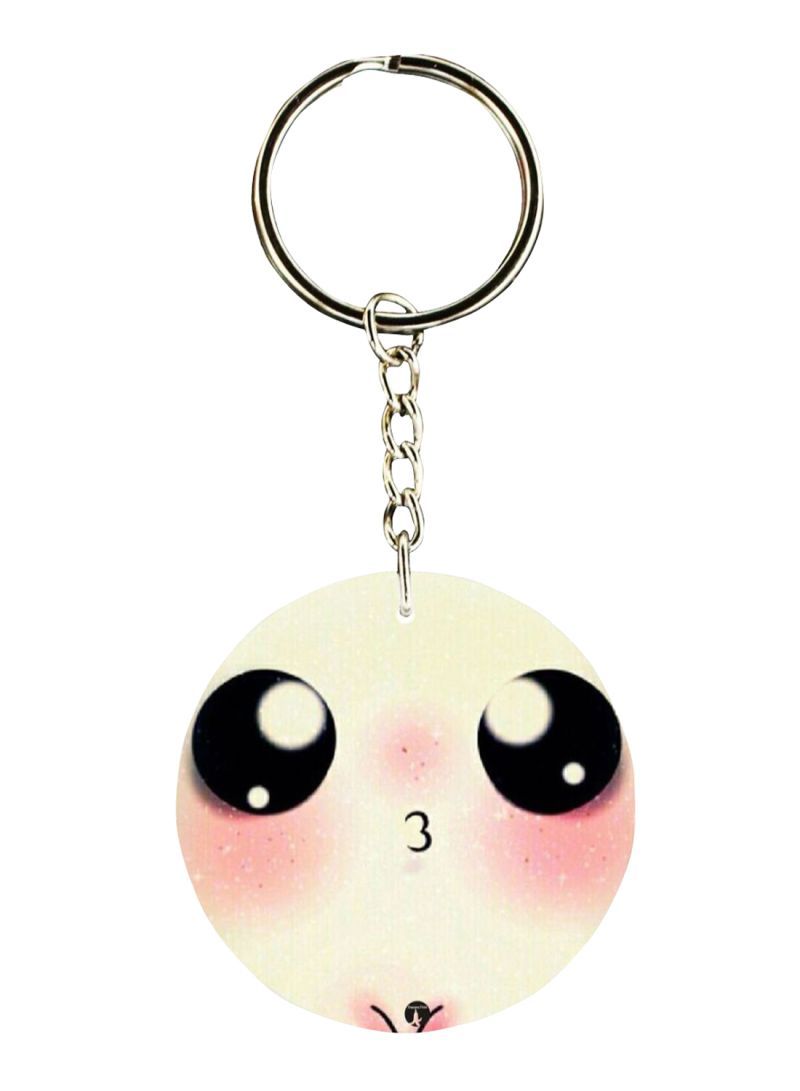 RKN Double Sided Face Printed Keychain