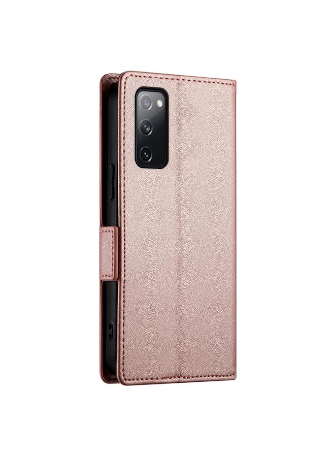 اس-توب جراب لهاتف Samsung Galaxy S20 FE 5G مع مشبك جانبي مغناطيسي من الجلد المصقول - Image 3