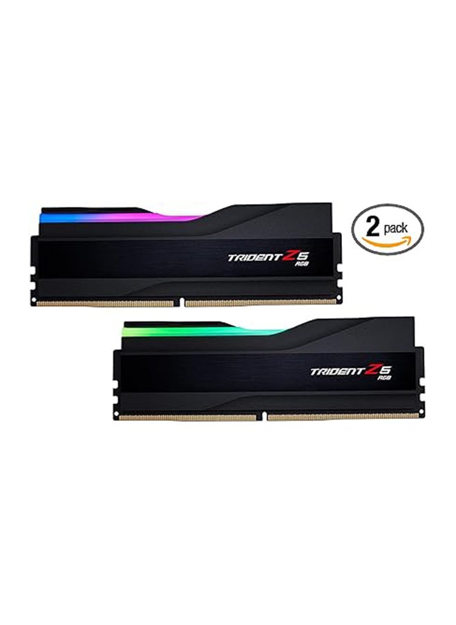 G.Skill - ذاكرة الوصول العشوائي DDR5 من سلسلة Trident Z5 RGB (Intel XMP 3.0) سعة 32 جيجابايت (2x16 جيجابايت) 7200MT/s CL34-45-45-115 1.40 فولت ذاكرة كمبيوتر سطح المكتب UDIMM - Image 1