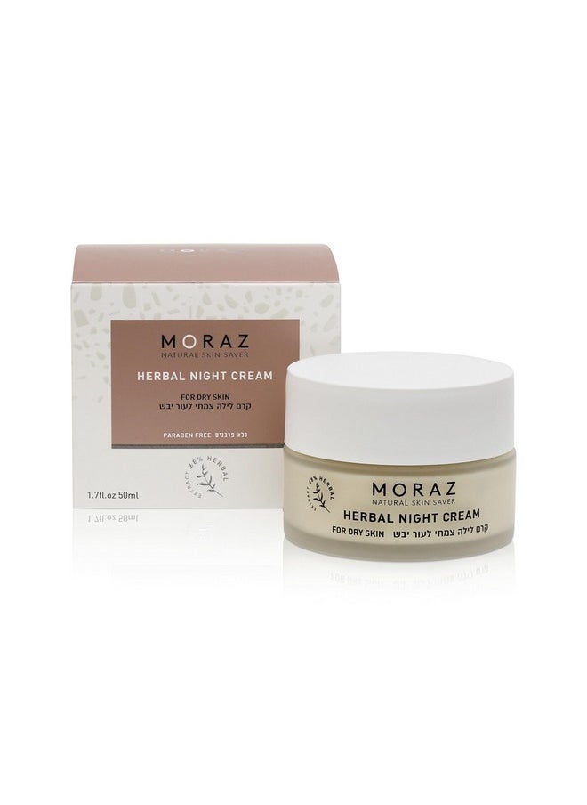 Moraz - Night Cream For Dry Skin Face Moisturizer Collagen Boosting And Anti Aging Moisturizer Face Cream Overnight Facial Moisturizer 1.7 Oz - Image 1