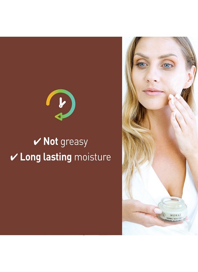 Moraz - Night Cream For Dry Skin Face Moisturizer Collagen Boosting And Anti Aging Moisturizer Face Cream Overnight Facial Moisturizer 1.7 Oz - Image 1