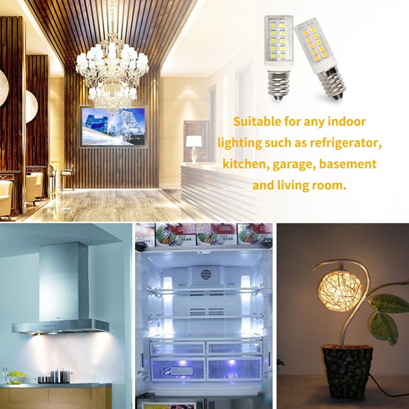 Ceramic 5W E12 LEDs Light Bulbs AC220V Fridge Screw Base Refrigerator Kitchen Hall LEDs Bulbs Non-flicker Corn Light Bulbs - Image 4