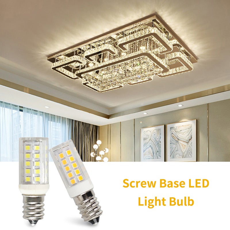 Ceramic 5W E12 LEDs Light Bulbs AC220V Fridge Screw Base Refrigerator Kitchen Hall LEDs Bulbs Non-flicker Corn Light Bulbs - Image 5