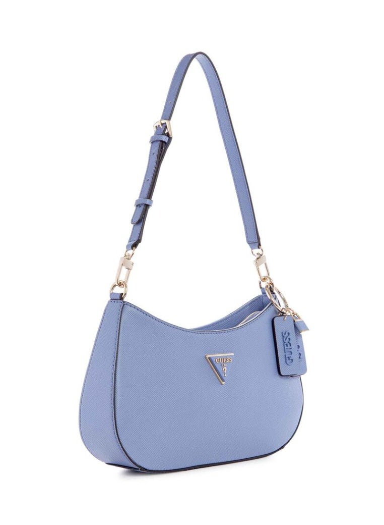 جس حقيبة كتف GUESS Noelle Saffiano - أزرق فاتح، أناقة في كل تفصيل - Image 2
