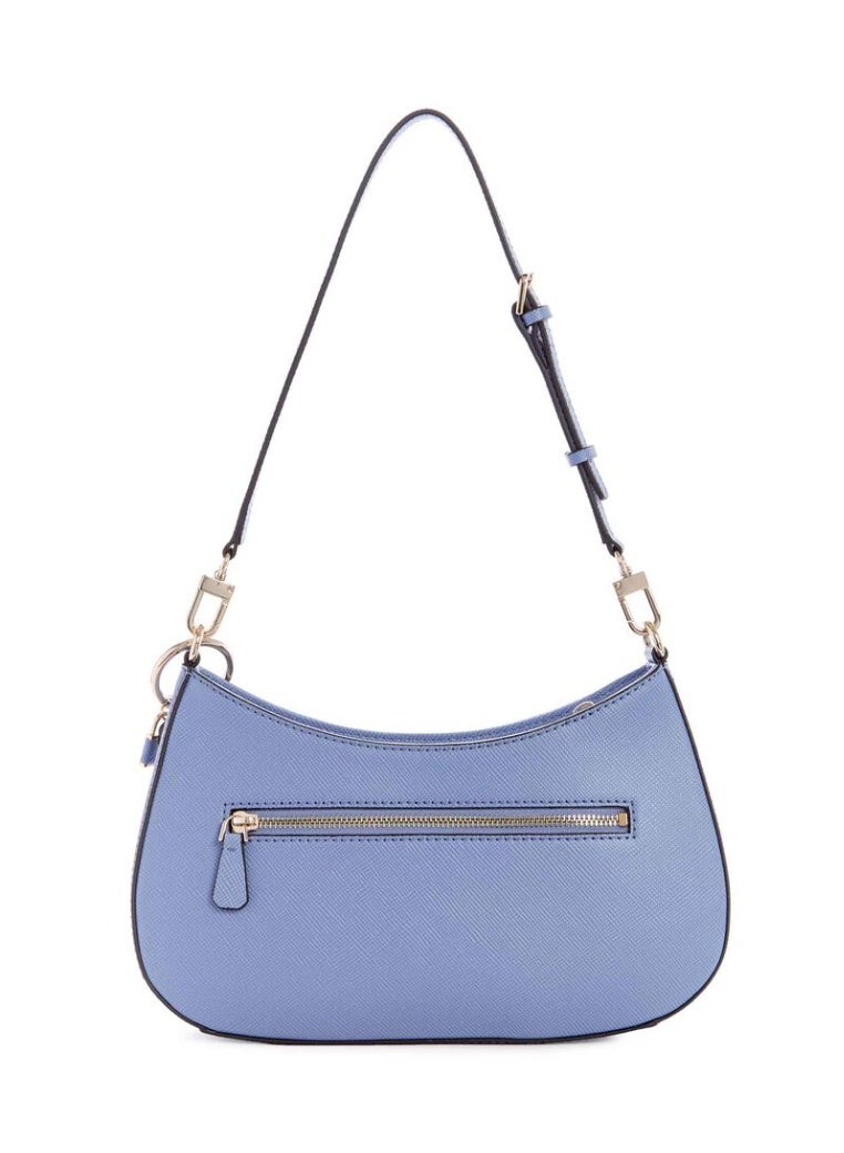 جس حقيبة كتف GUESS Noelle Saffiano - أزرق فاتح، أناقة في كل تفصيل - Image 3