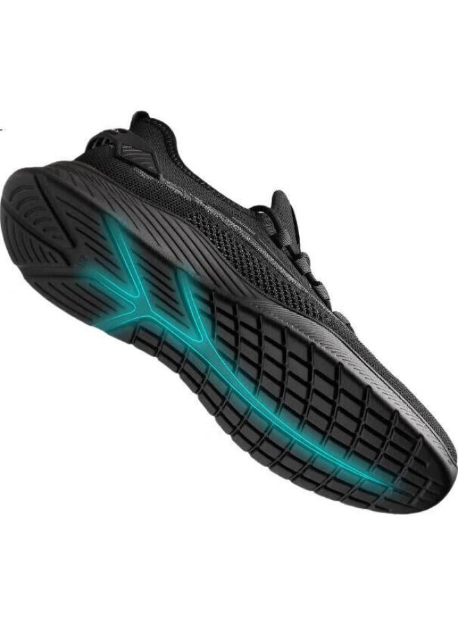 Strongman Men'S Breathable Flyknit Outdoor Sports Shoes Extra Large Size Jdd73276 Black Size 47 - Image 2