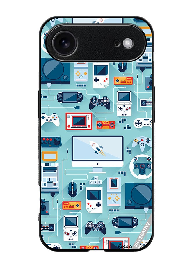 Protective Case Cover For Apple iPhone 17 Air Ps 5 Remote Controls Design Multicolour