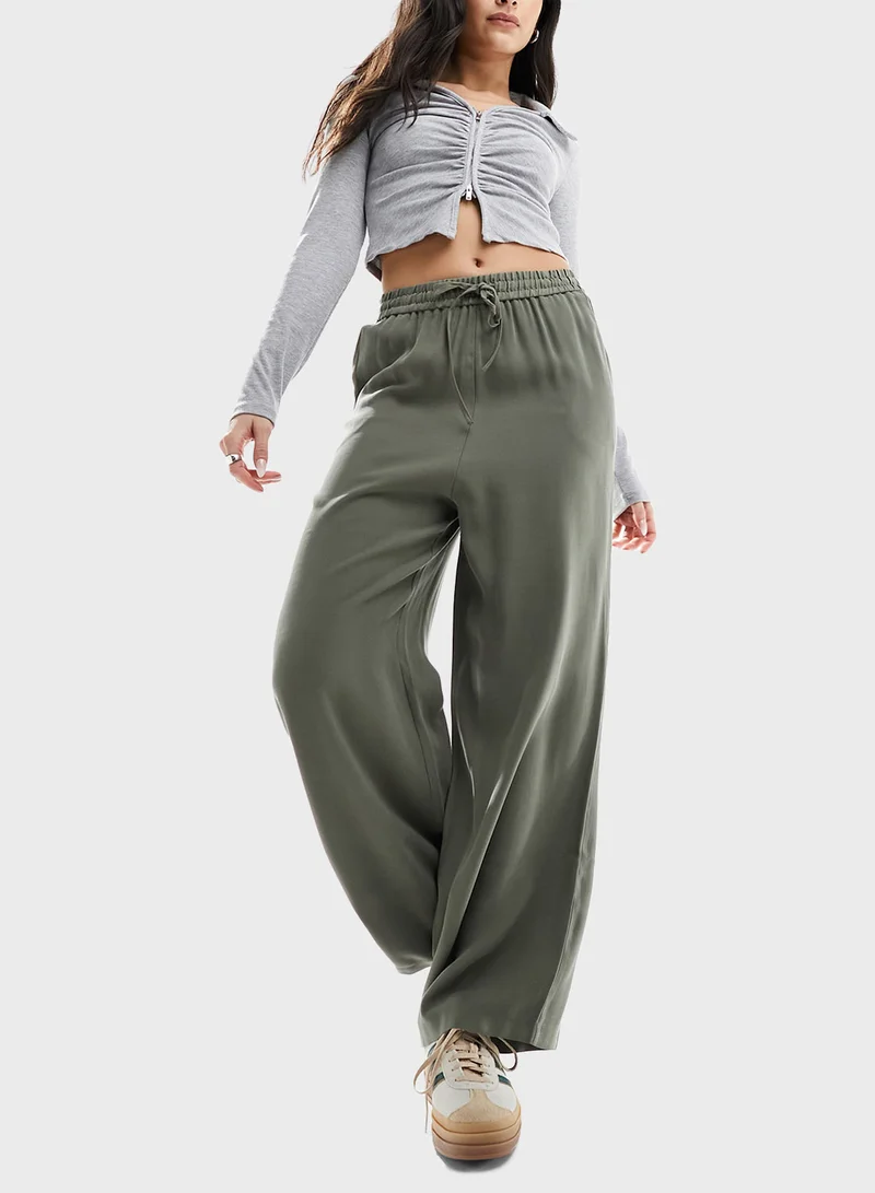 Miss Selfridge Miss Selfridge soft touch pull on wide leg trouser