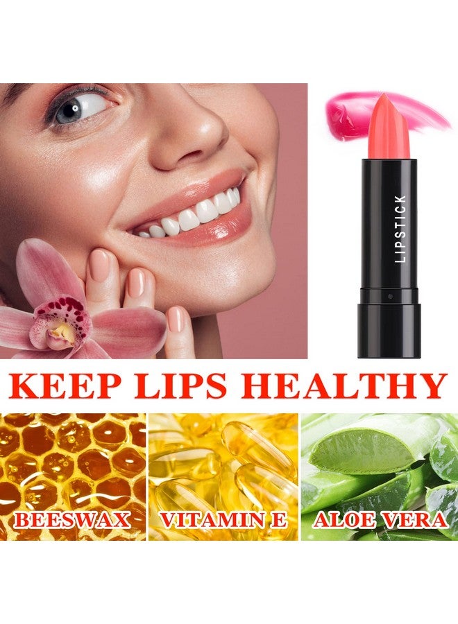 LZYLLS 8 Pcs Color Changing Change Lipstick,Magic Lipstick Jelly Lip Balm,Moisturizer Tinted Lip Tint Stain Long Lasting Waterproof Temperature Color Change Lip Gloss - Image 3