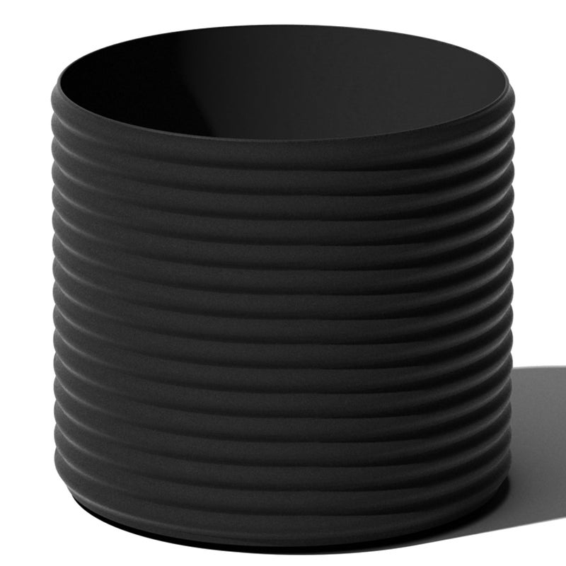 Veradek Mod Series 13" Short Planter for Patio & Backyard | Durable Plastic-Stone Material | Modern DÃ©cor for Plants & Flowers - Image 1