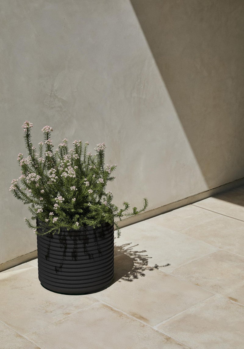 Veradek Mod Series 13" Short Planter for Patio & Backyard | Durable Plastic-Stone Material | Modern DÃ©cor for Plants & Flowers - Image 5