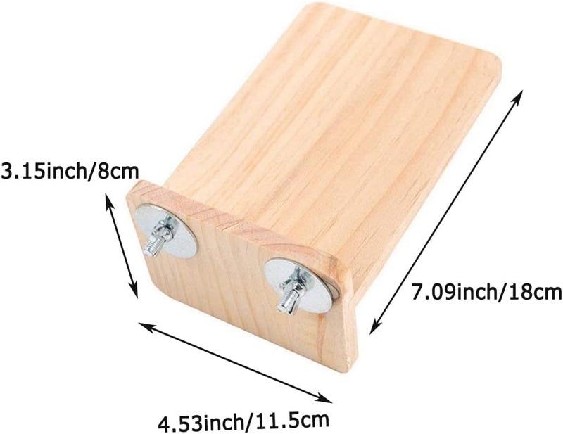 Litewoo Bird Perch Corner Platform Stand Shelf for Birds Budgie Parakeet Cockatiel Conure Cockatoo（Springboard） - Image 2