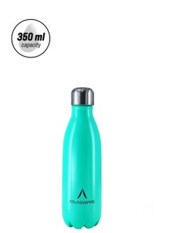 Atlasware Water Bottle with a Capacity of 350 ml, Stainless Steel Water Bottle that keeps Cold for 34 Hours and Keeps Heat for 12 Hours, Tiffany  - Image 2