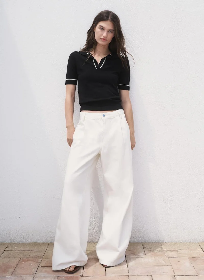 MANGO Polo Neck  Sweater
