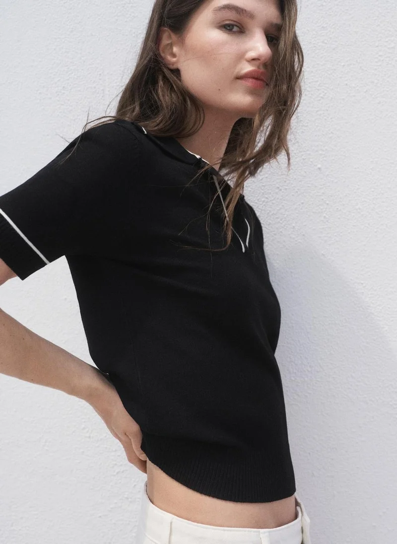 MANGO Polo Neck  Sweater