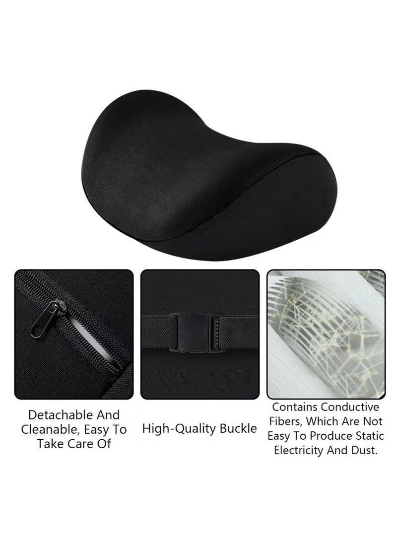 Car Headrest,for Neck Pain Relief U-Shape Ergonomic Memory Foam Neck Support Pillow, Easy Installation, Soft & Comfortable Car Neck Support Pillow, Adjustable, Breathable, for Car, Travel, Office, 2-in-1 Multi-Function Design - Image 4
