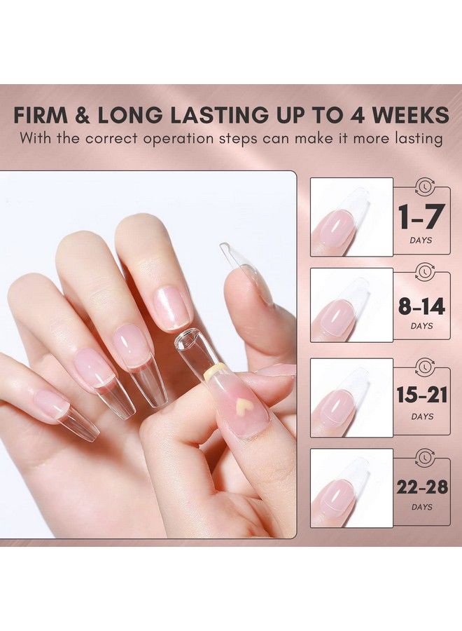MAKARTT Gel Nail Glue Solid Nail Gel For Soft Gel Nail Tips 20Ml Nail Lamp Needed Multifunctional Nail Tools Strong Adhesive Rhinestone Glue Gel For Nail Charms Nail Gems Pack Of 2  - Image 4