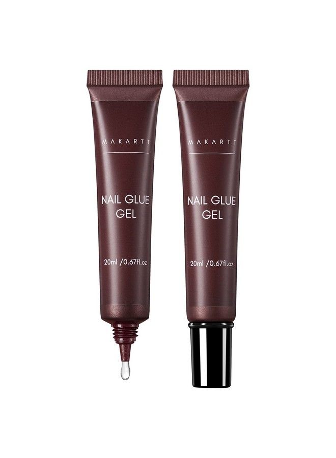 MAKARTT Gel Nail Glue Solid Nail Gel For Soft Gel Nail Tips 20Ml Nail Lamp Needed Multifunctional Nail Tools Strong Adhesive Rhinestone Glue Gel For Nail Charms Nail Gems Pack Of 2  - Image 2