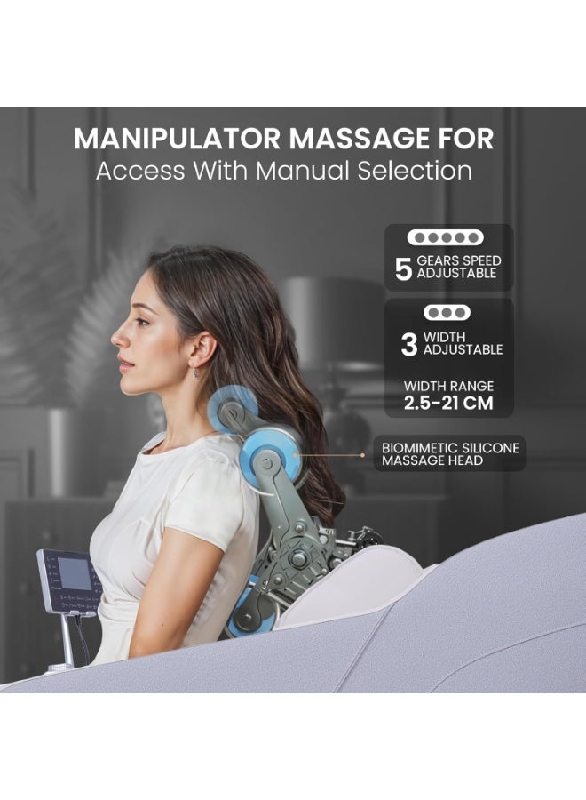 Nourest Astro Full Body Massage Chair - SL Track - 12 Auto Programs, Zero Gravity, Voice Control, Heated Therapy, Foot Rollers - Image 5