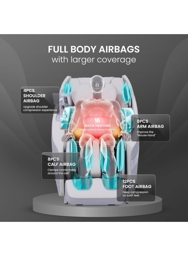 Nourest Astro Full Body Massage Chair - SL Track - 12 Auto Programs, Zero Gravity, Voice Control, Heated Therapy, Foot Rollers - Image 3
