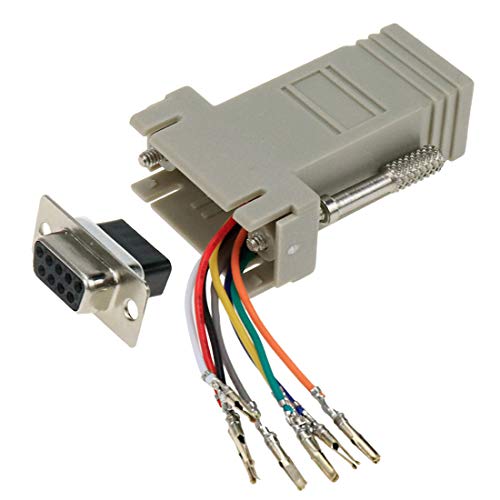 Dahszhi DB9 Ethernet Adapter, DB9 to RJ45 Modular Adapter, F/F - Image 3