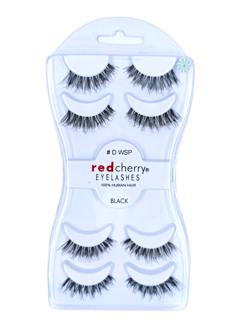 رموش ريد شيري 4 في 1 شعر طبيعي # D WSP