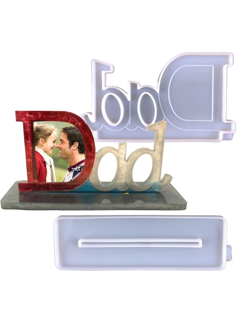 MATIN IMPEX MATIN IMPEX Family photo frame shiny mold Dad photo frame mold Dad gift mold  - Image 1