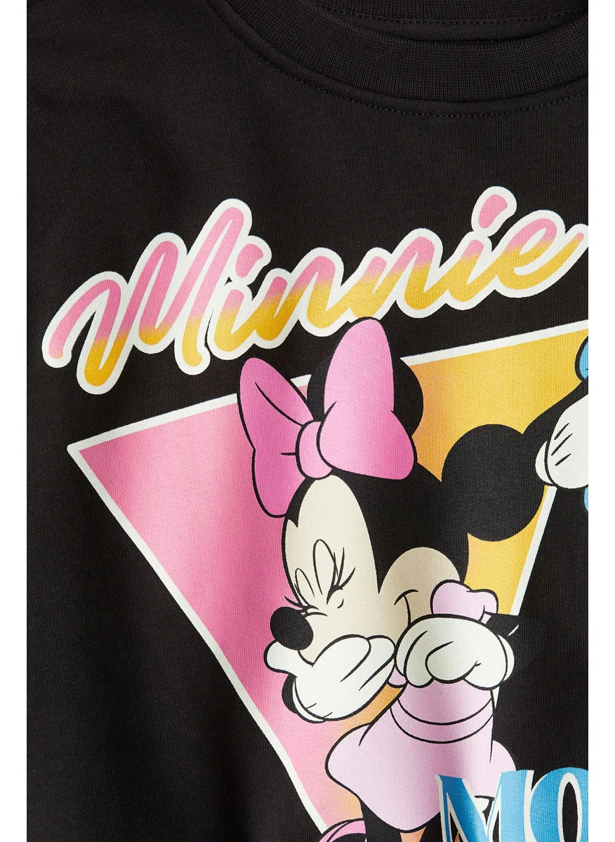 اتش اند ام Motif-Detail Sweatshirt