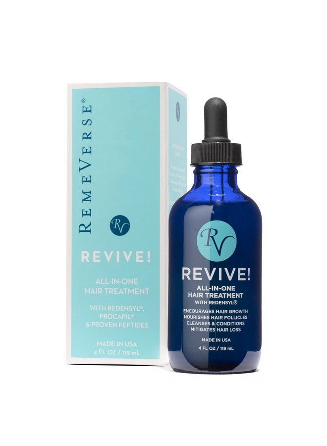 RemeVerse Revive Allinone Hair Treatment Serum With 3% Redensyl For Thinning Hair Mitigating Hair Loss Encouraging New Hair Growth. Contains Procapil Peptides Dht Blockers Vitamins (4 Fl Oz) - Image 1