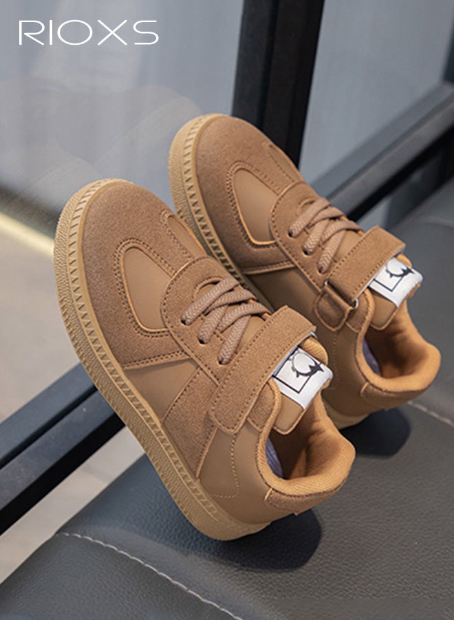 ريوكس أحذية رياضية كاجوال للأطفال، أحذية مشي مريحة للأولاد والبنات بتصميم فيلكرو، أحذية أطفال حافية القدمين مضادة للانزلاق، أحذية رياضية أنيقة، أحذية جري خارجية، أحذية بيضاء أحذية رياضية، أحذية جري خارجية، أحذية بيضاء - Image 4