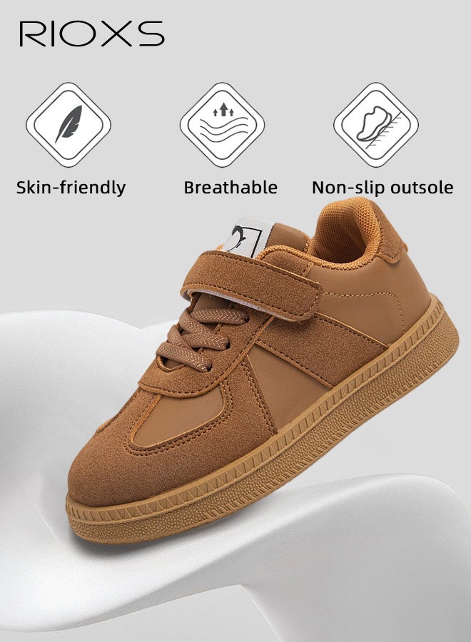 ريوكس أحذية رياضية كاجوال للأطفال، أحذية مشي مريحة للأولاد والبنات بتصميم فيلكرو، أحذية أطفال حافية القدمين مضادة للانزلاق، أحذية رياضية أنيقة، أحذية جري خارجية، أحذية بيضاء أحذية رياضية، أحذية جري خارجية، أحذية بيضاء - Image 3