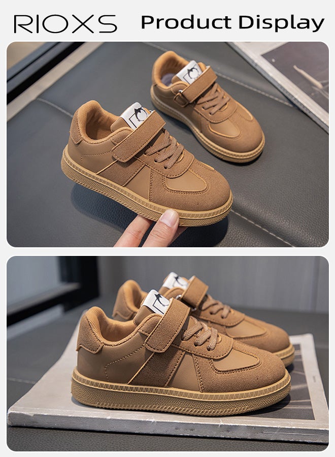 ريوكس أحذية رياضية كاجوال للأطفال، أحذية مشي مريحة للأولاد والبنات بتصميم فيلكرو، أحذية أطفال حافية القدمين مضادة للانزلاق، أحذية رياضية أنيقة، أحذية جري خارجية، أحذية بيضاء أحذية رياضية، أحذية جري خارجية، أحذية بيضاء - Image 5