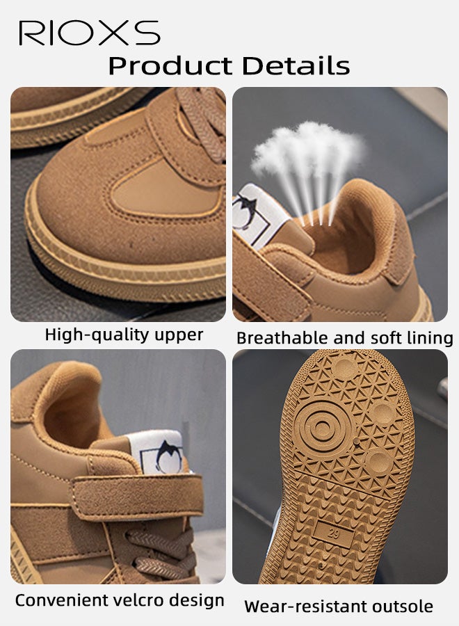 ريوكس أطفال أحذية رياضية غير اعتيادية، أحذية رياضية تشيك مع تصميم فيلكرو، أحذية مريحة للموضة لطفل صغير/كبير، أحذية مقاومة الانزلاق أحذية حافية، أطفال خفيفة الوزن أحذية رياضية، أحذية في الهواء الطلق أحذية الركض، أولاد فتيات أحذية رياضية خلفية - Image 5