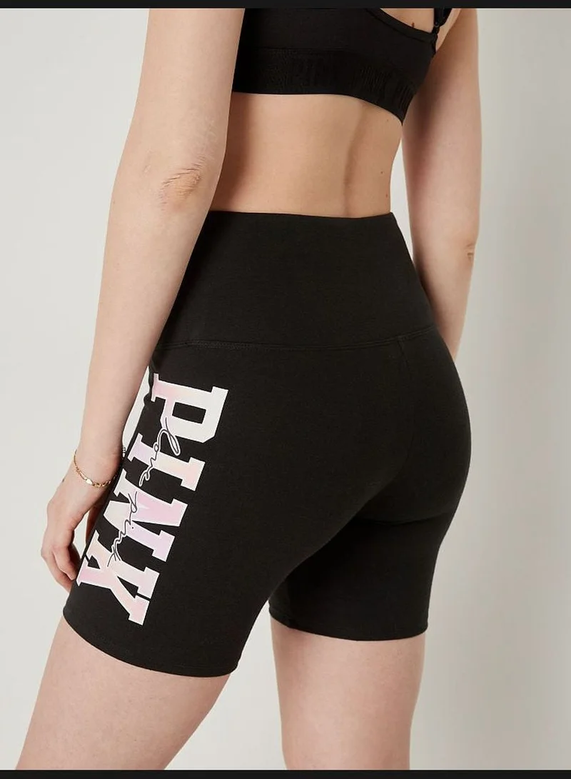 PINK 6" Cotton High Waist Biker Shorts