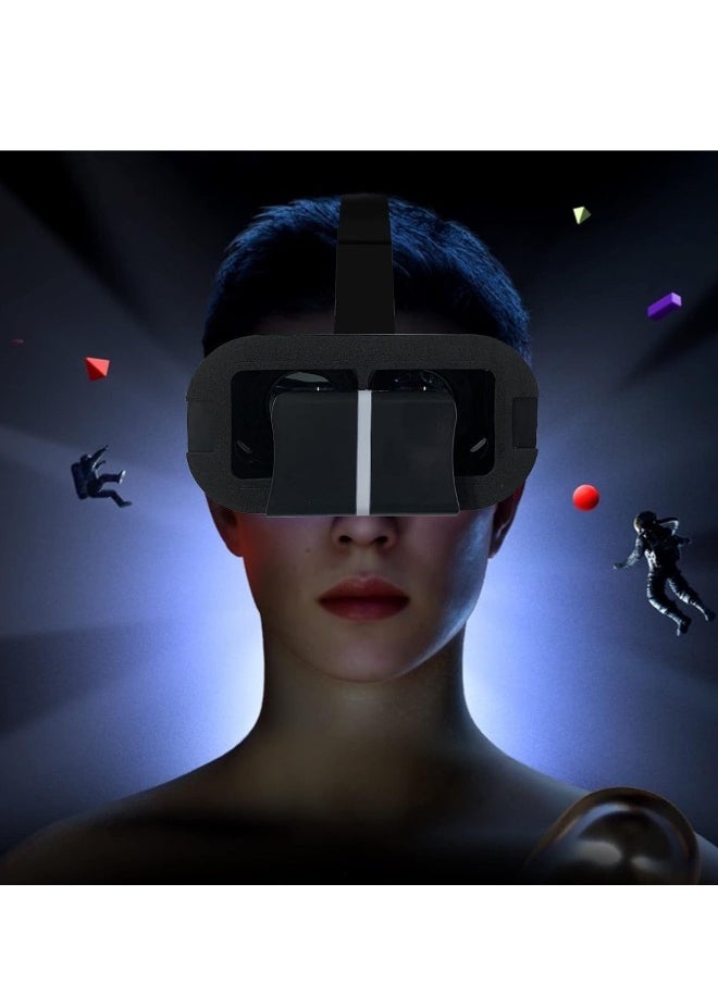 Generic VR Digital Glasses Headset 3D Virtual Reality Headworn Game Glasses Giant Screen Cinema Effect Portable Head Sets VR Glasses with Remote Control for Children Family Friend Gifts  - Image 2