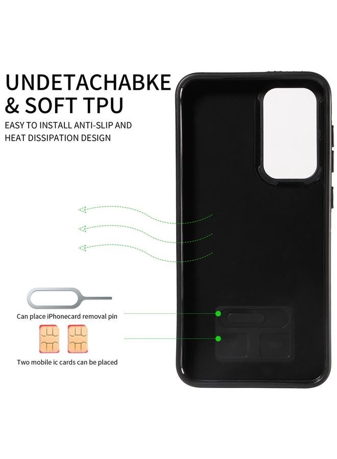 S-TOP Case For Samsung Galaxy S23+ 5G Calf Texture Card Slot Ring Holder Phone Case - Image 3