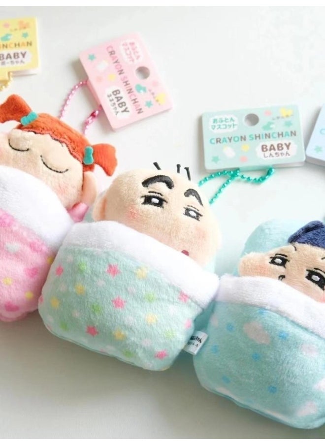 Japanese Crayon Xiaoxin Kindergarten Sleeping Series Adaini Men's Wind Room Chain Bag Keychain Pendant-Specifications:Pendant 10cm [in Stock]]-Color:Male  - Image 2