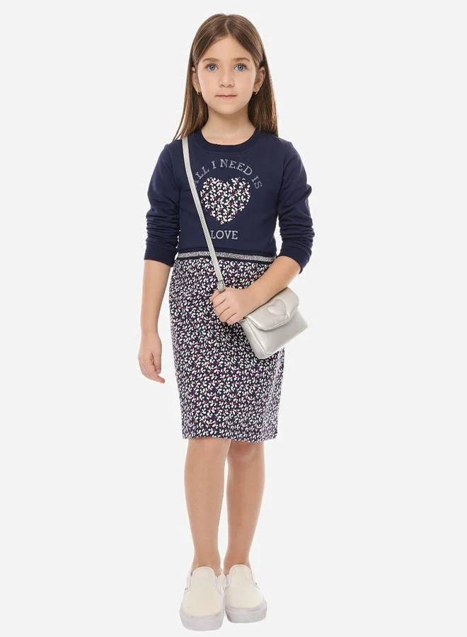 victor and jane Printed Skater Dress