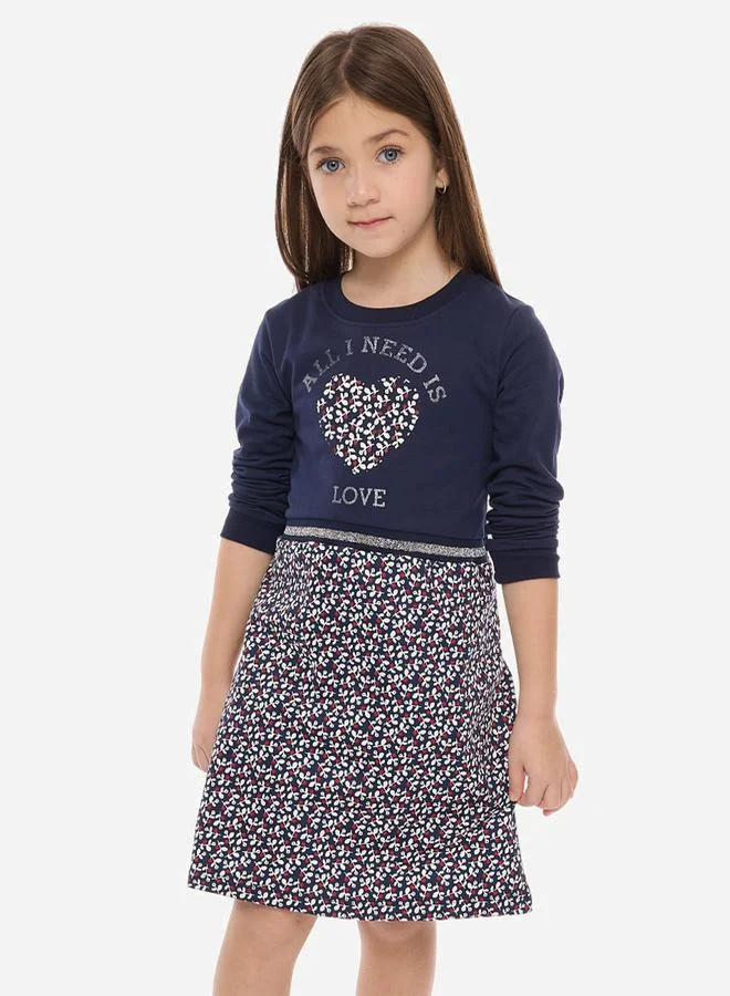 victor and jane Printed Skater Dress